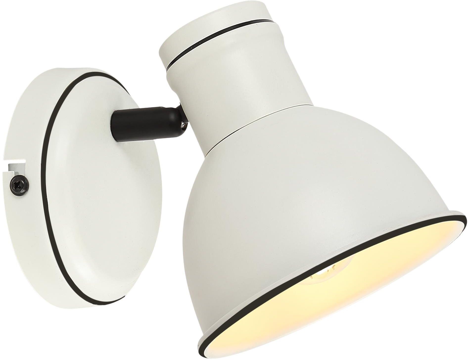 Candellux Zumba lampada da parete 1x40 W bianco-nero 91-72115