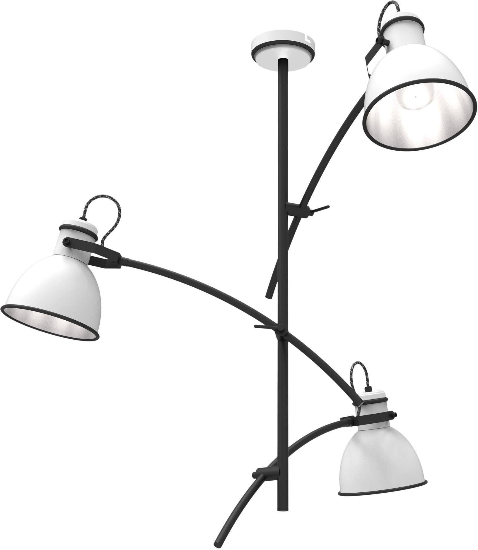 Candellux Zumba lampada da soffitto 3x60 W bianco-nero 33-72061