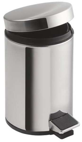 Aqualine Simple Line secchio della spazzatura 12 l acciaio 27112