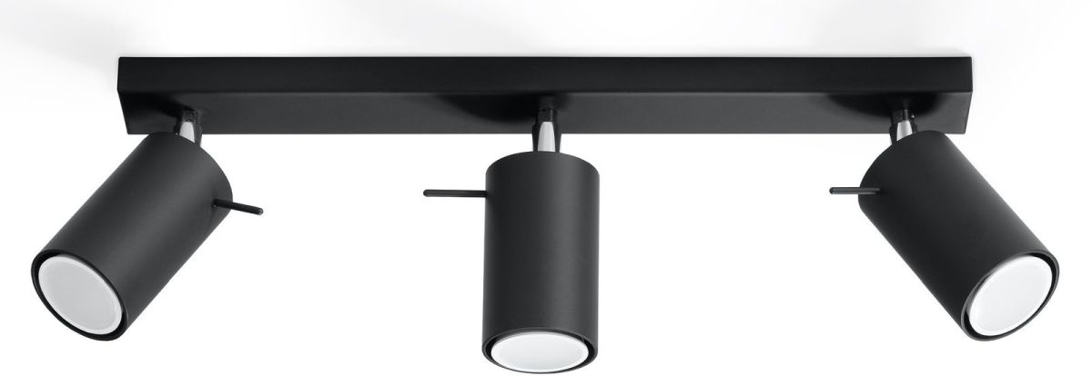 Sollux Lighting Ring lampada da soffitto 3x12 W nero SL.0093