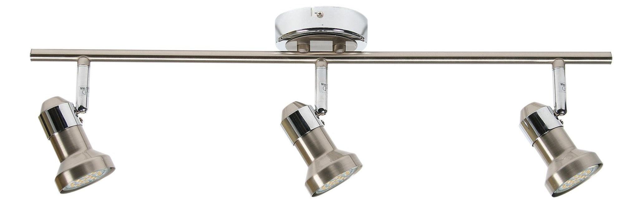 Candellux Arkon lampada da soffitto 3x50 W cromo-satinato-nichel 93-59598