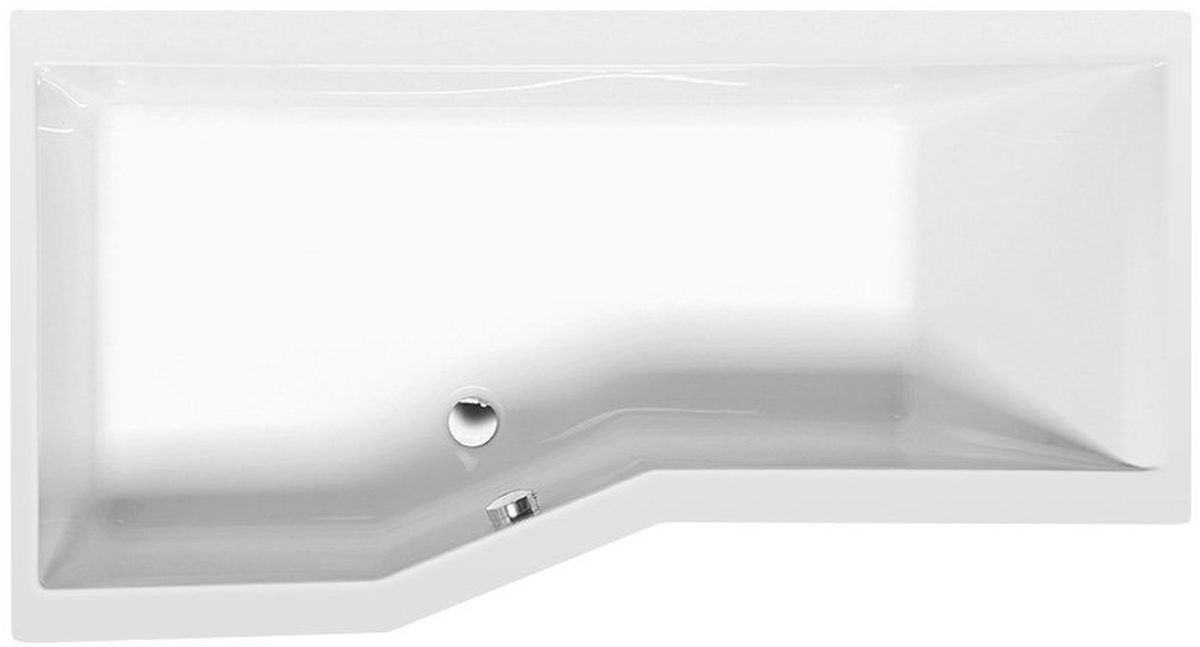 Polysan Versys vasca da bagno angolare 170x84 cm sinistra bianco 70111