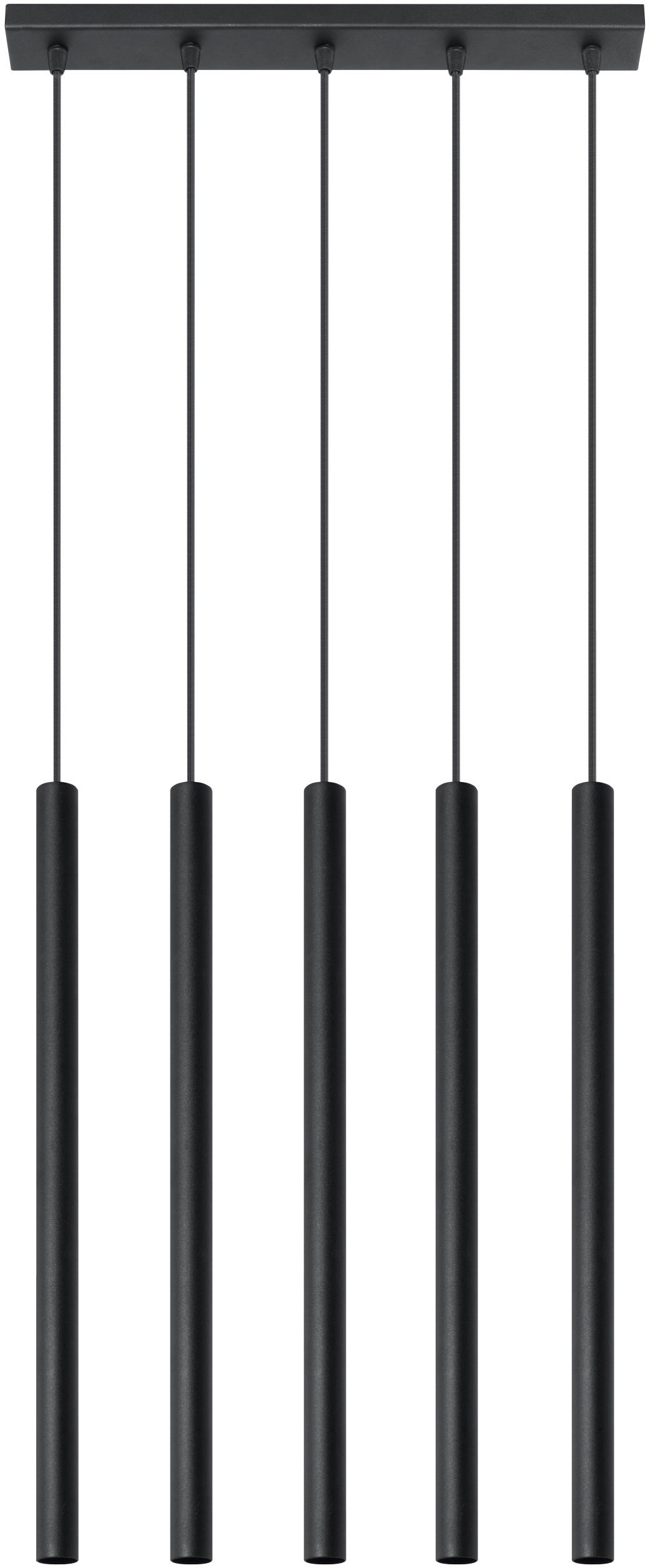 Sollux Lighting Pastelo lampada sospesa 5x40 W nero SL.0472