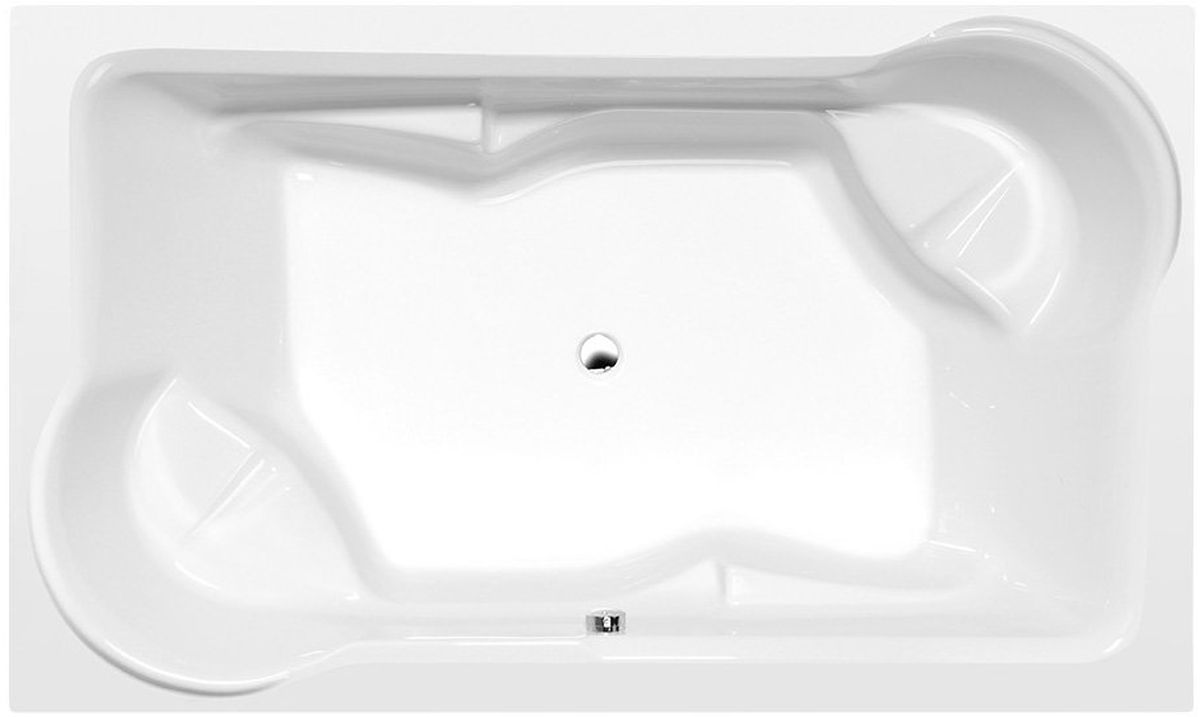 Polysan Duo vasca da bagno rettangolare 200x120 cm bianco 16211