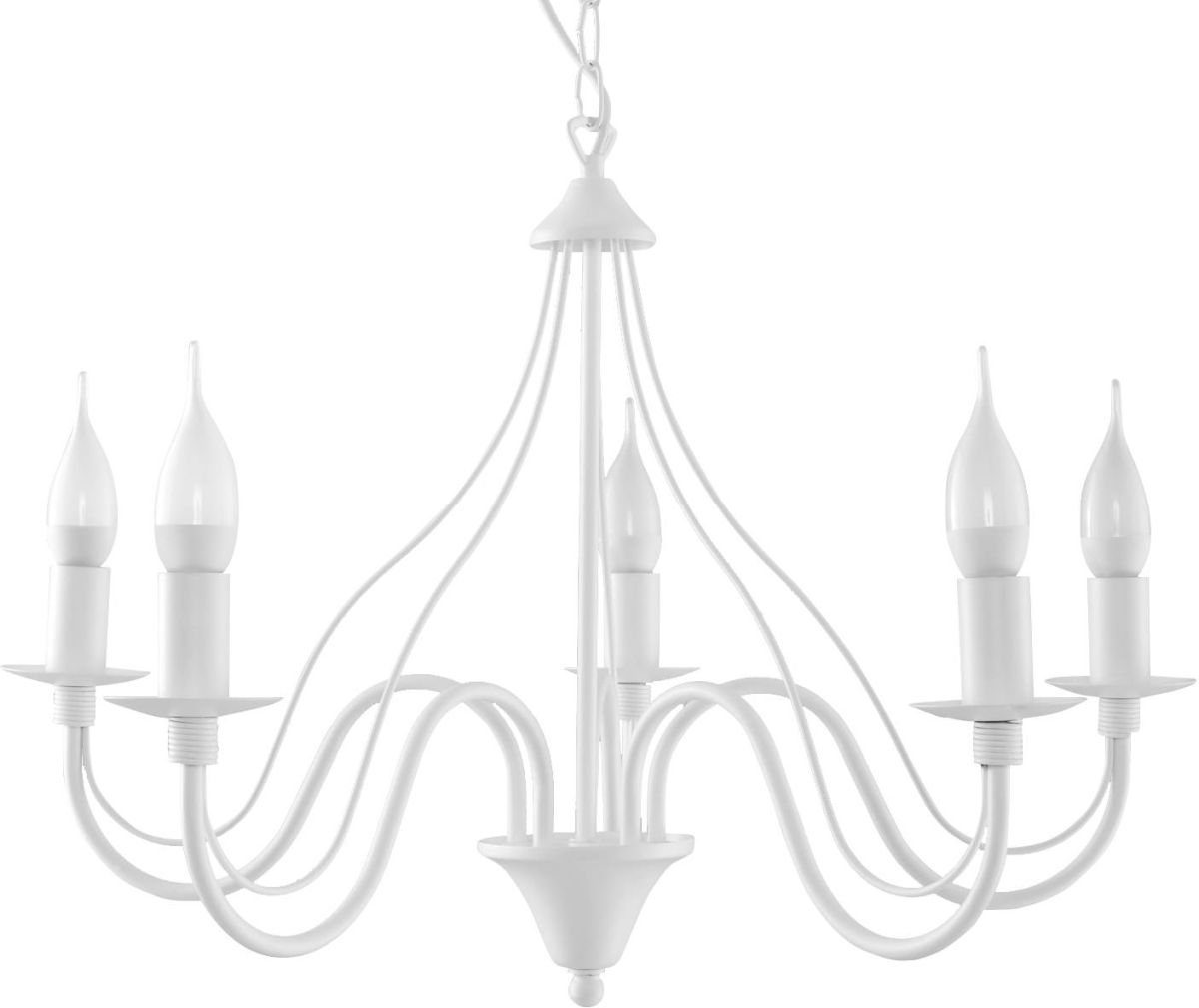 Sollux Lighting Minerwa lampada sospesa 5x40 W bianco SL.0214