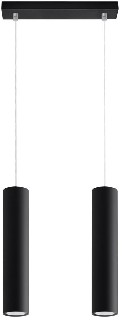 Sollux Lighting Lagos lampada sospesa 2x40 W nero SL.0328