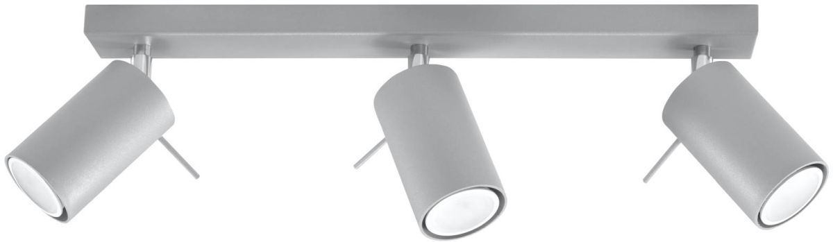 Sollux Lighting Ring lampada da soffitto 3x40 W grigio SL.0451