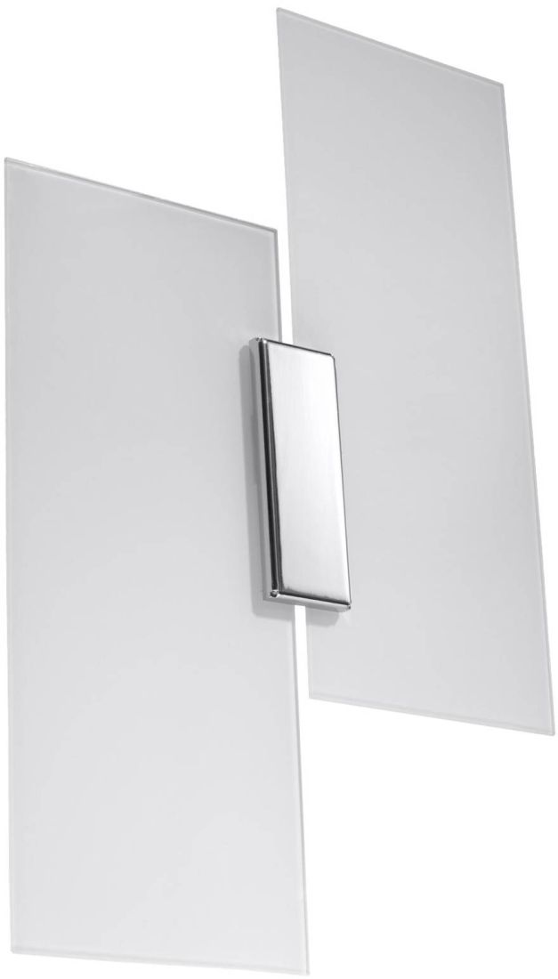 Sollux Lighting Fabiano lampada da parete 2x60 W bianco-cromo SL.0197