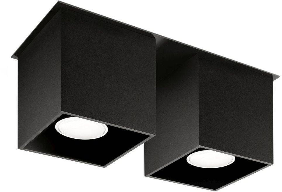 Sollux Lighting Quad 2 lampada da soffitto 2x40 W nero SL.0063