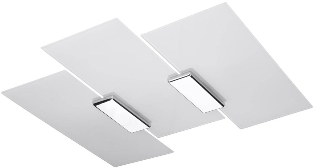 Sollux Lighting Fabiano lampada da soffitto 3x60 W bianco-cromo SL.0198