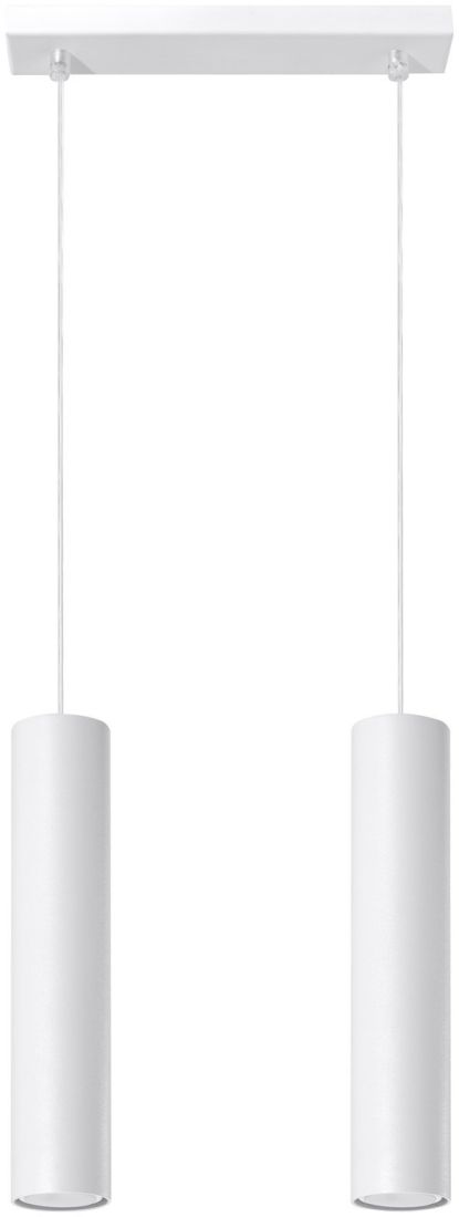 Sollux Lighting Lagos lampada sospesa 2x40 W bianco SL.0324