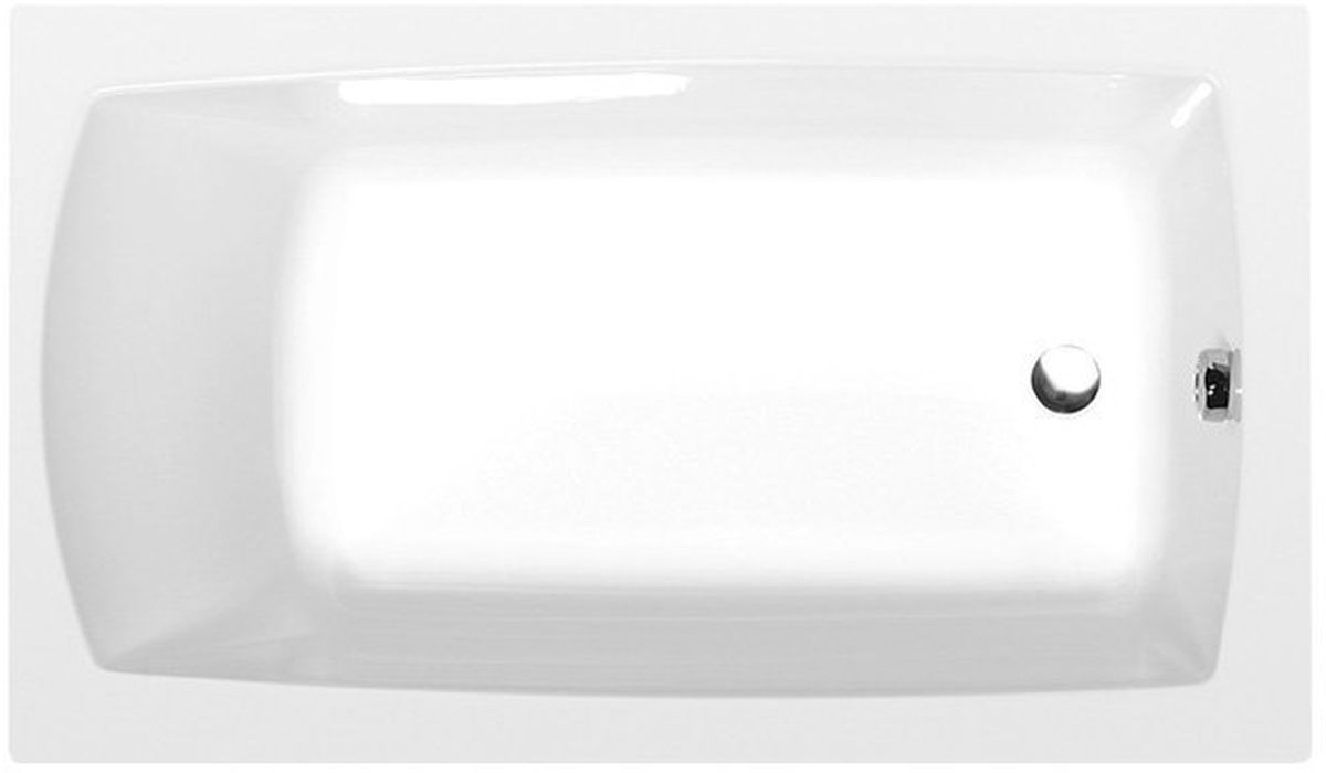 Polysan Lily vasca da bagno rettangolare slim 120x70 cm bianco 25111S
