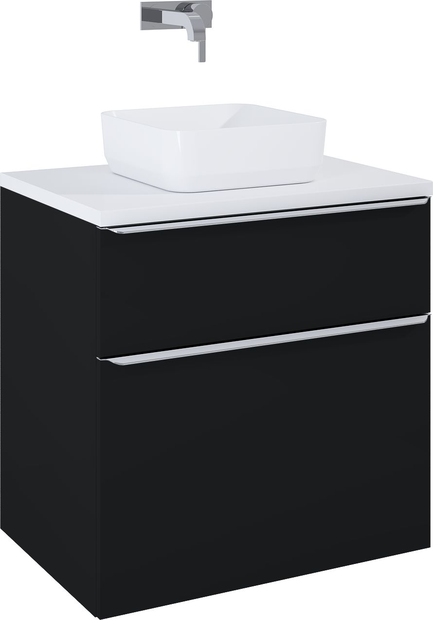 Elita Lofty armadietto 70x48.7x69.5 cm sottolavabo sospeso nero RE010700027160