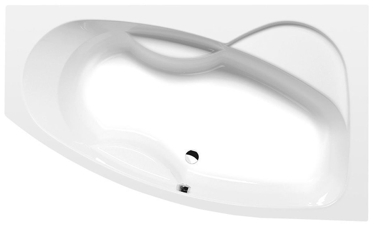 Polysan Mamba vasca da bagno angolare 170x100 cm destra bianco 77111