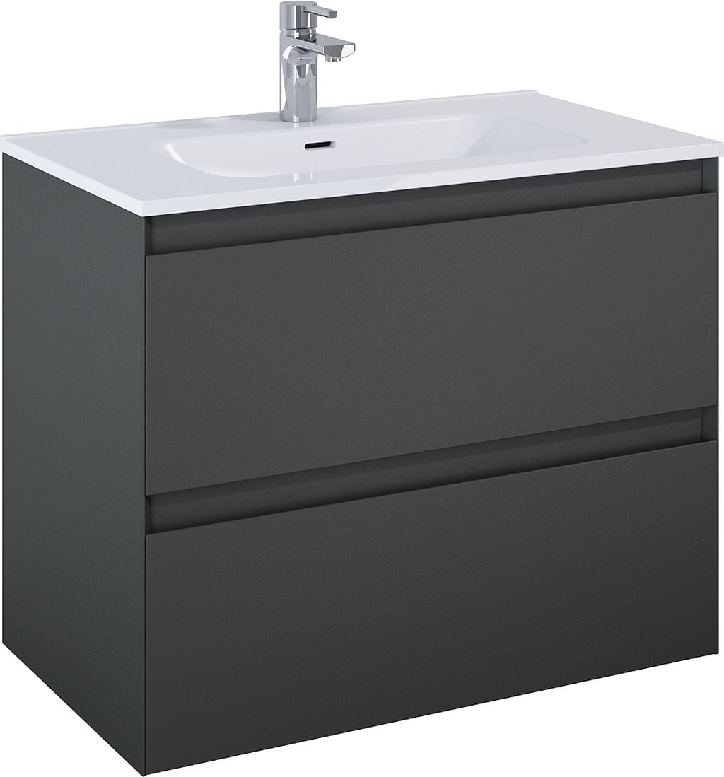 Elita Split armadietto 80x45.8x63.5 cm sottolavabo sospeso antracite RE010800056010