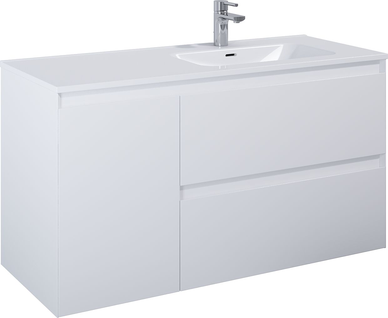 Elita Split armadietto 120x45.8x63.5 cm sottolavabo sospeso bianco 168168