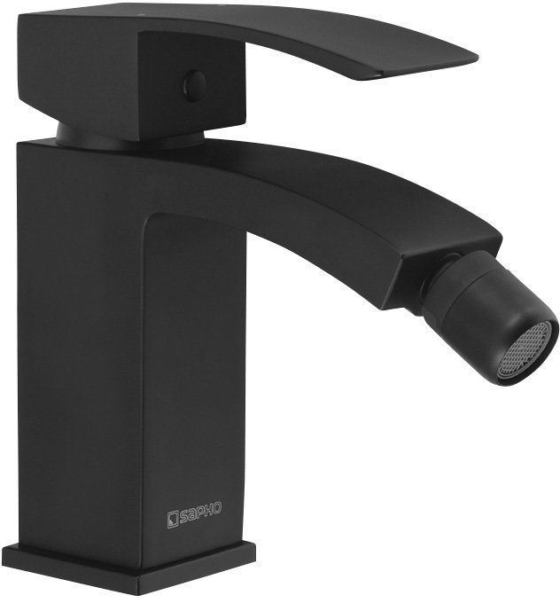 Sapho Ginko rubinetto per bidet verticale nero 1101-03B