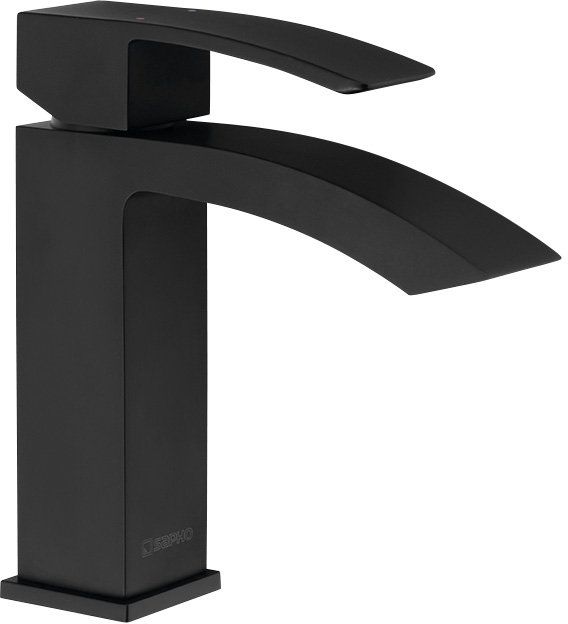 Sapho Ginko rubinetto per lavabo verticale nero 1101-06B