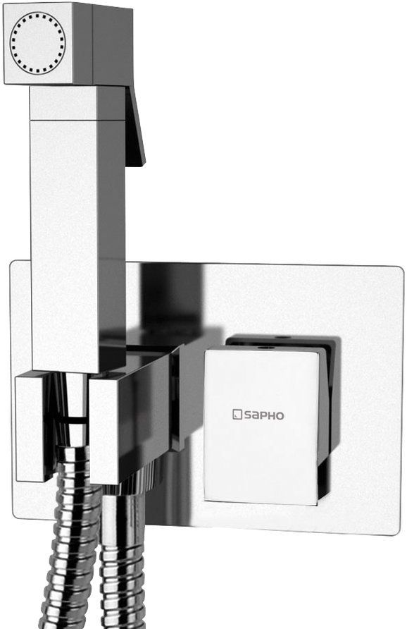 Sapho Latus rubinetto per bidet con set doccia da incasso cromo 1102-07