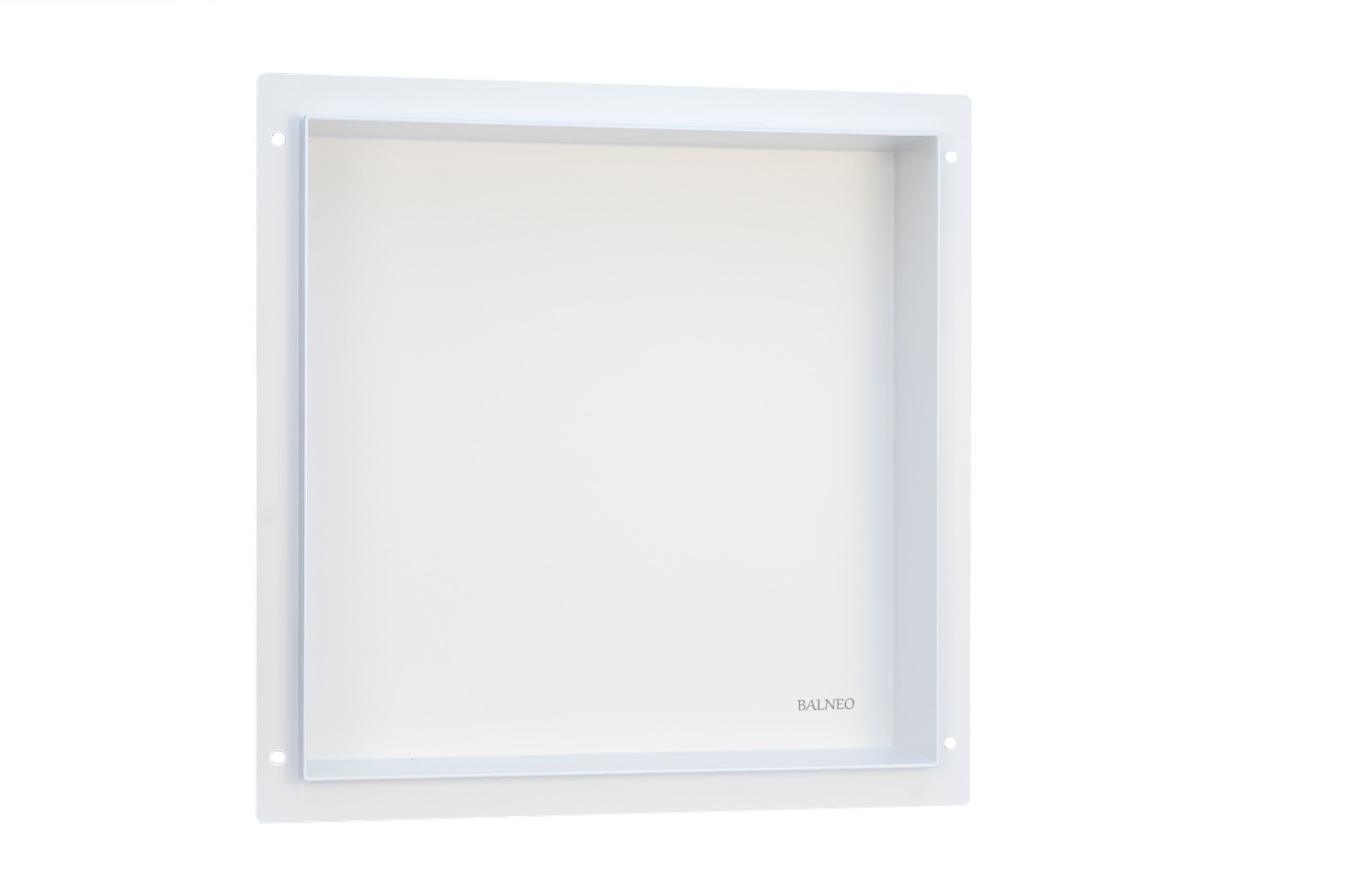 Balneo Wall-Box No Rim White mensola per nicchia 30 cm bianco OB-WH1-NR