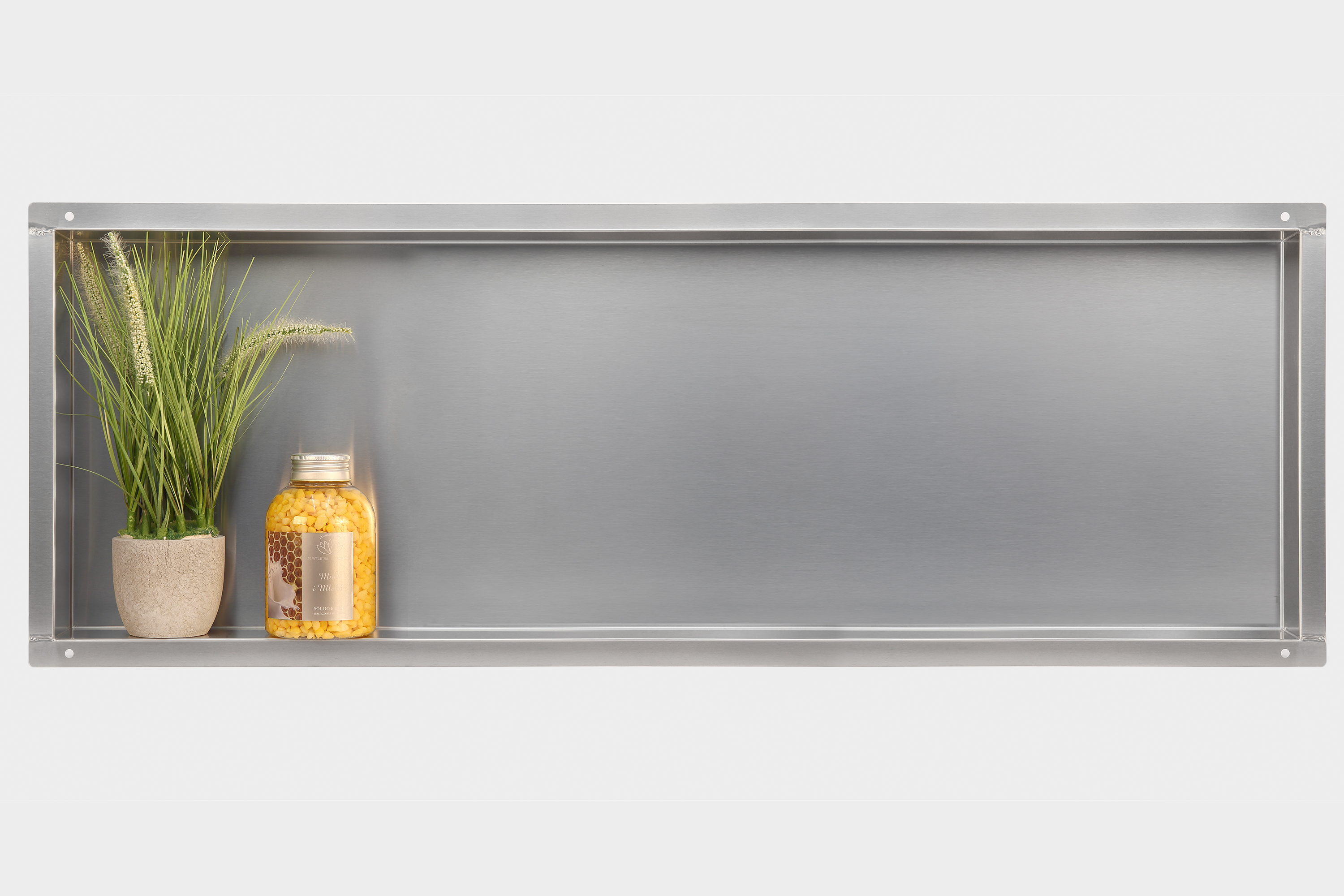 Balneo Wall-Box No Rim Inox mensola per nicchia 90 cm acciaio OB-IN6-NR