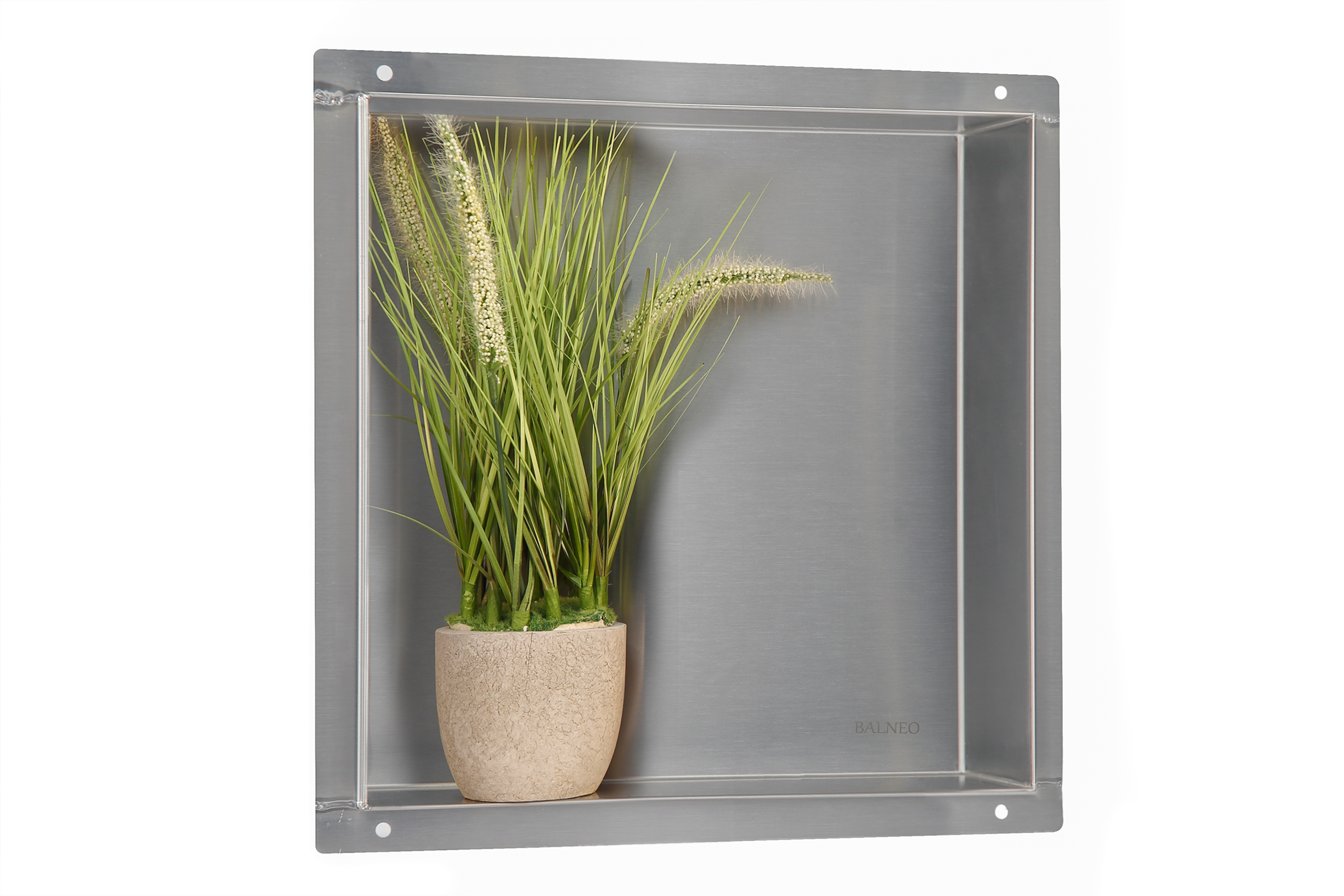 Balneo Wall-Box No Rim Inox mensola per nicchia 30 cm acciaio OB-IN2-NR