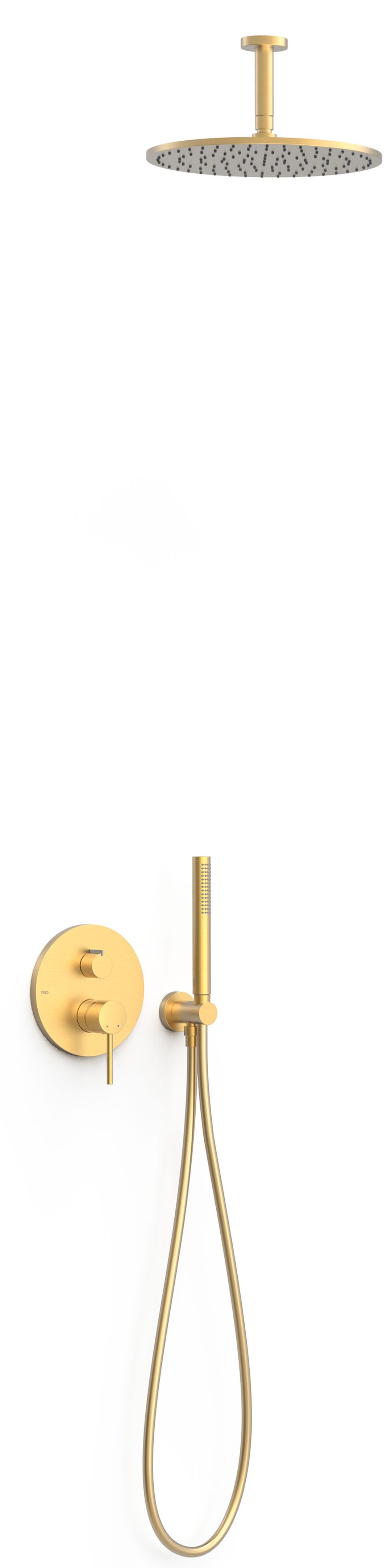 Tres Study Exclusive set doccia da incasso con soffione oro 26228003OM