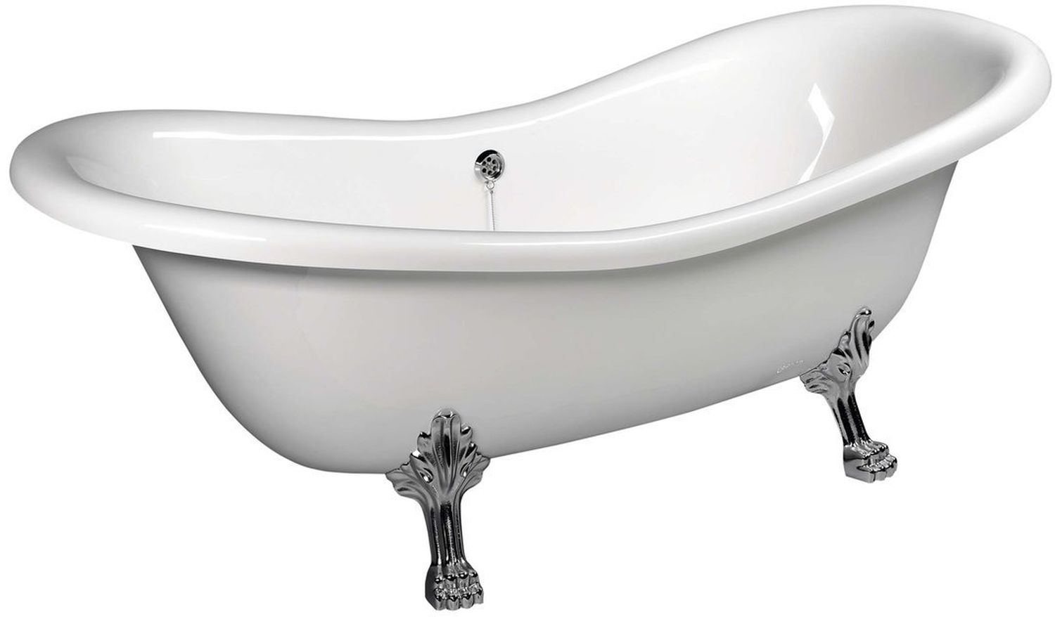 Polysan Charleston vasca da bagno freestanding 188x80 cm ovale bianco 38122