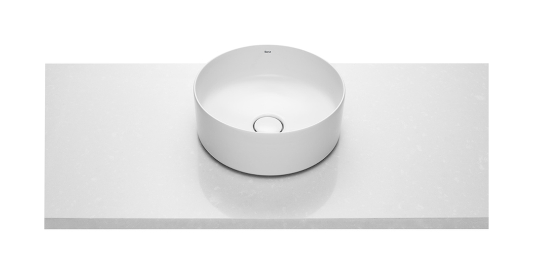 Roca Inspira lavabo 37x37 cm rotonda da appoggio bianco A327523S00