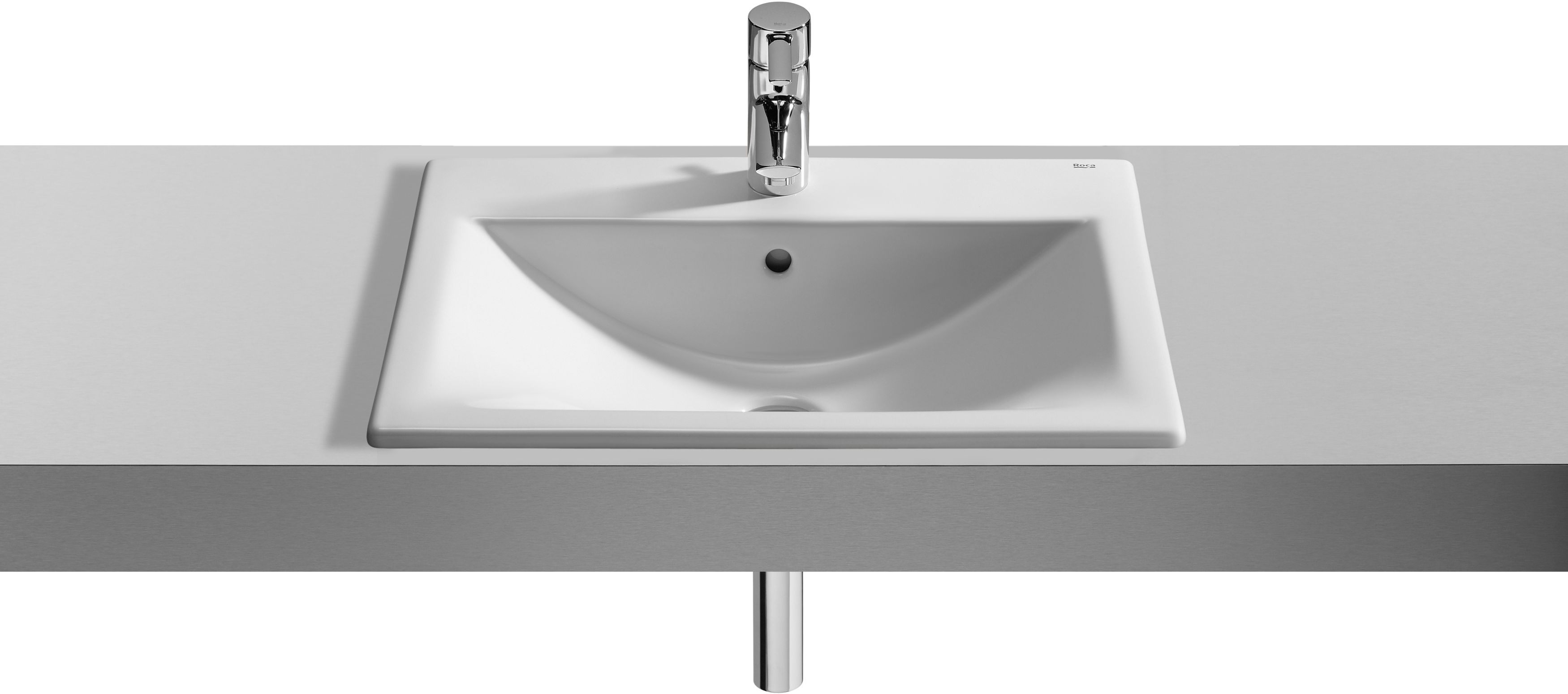 Roca Diverta lavabo 55x42.5 cm rettangolare da incasso bianco A327116S00