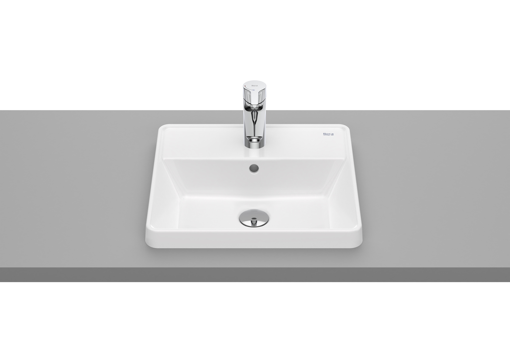 Roca Gap Square lavabo 42x39 cm rettangolare da incasso bianco A3270Y9S00