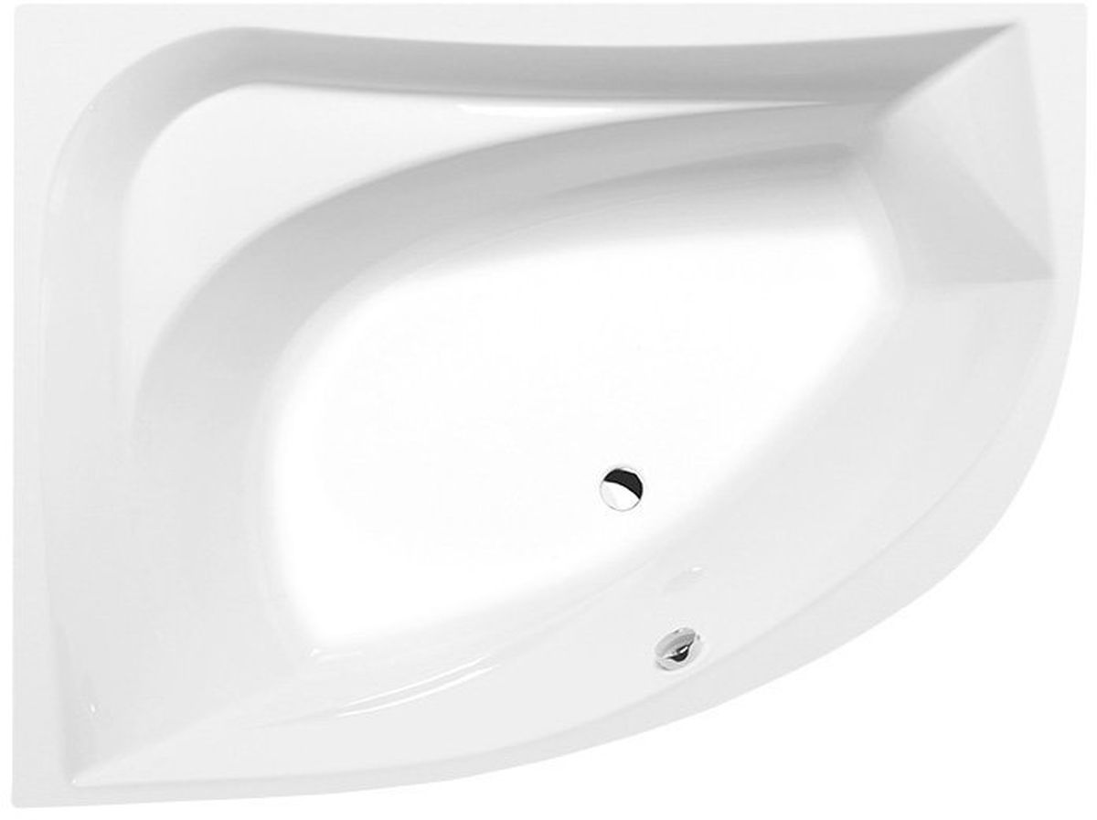 Polysan Tanya vasca da bagno angolare 160x120 cm sinistra bianco 65119