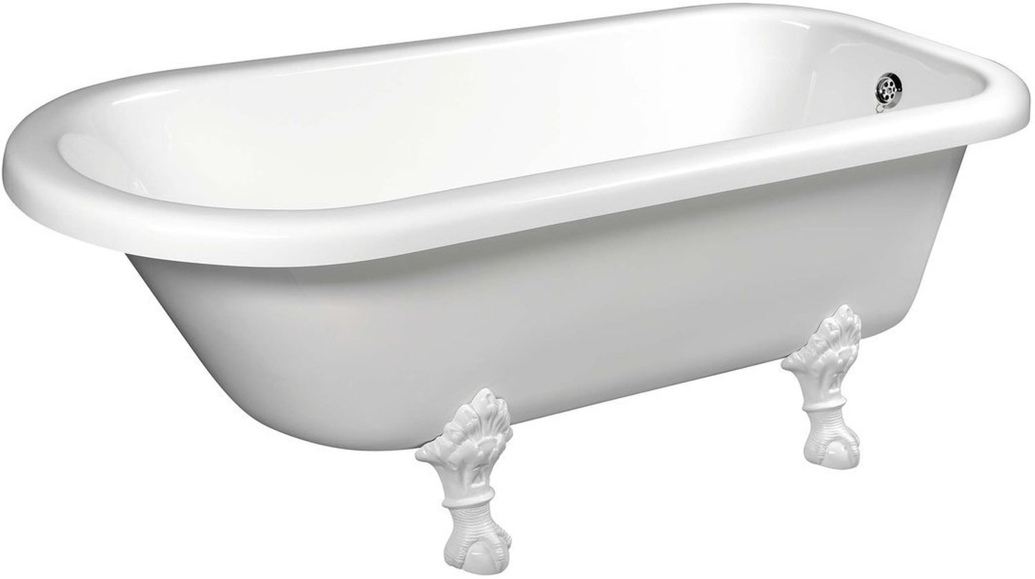 Polysan Foxtrot vasca da bagno freestanding 170x75 cm ovale bianco 68112