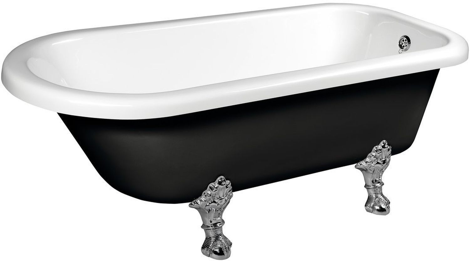 Polysan Foxtrot vasca da bagno freestanding 170x75 cm ovale bicolore 72961