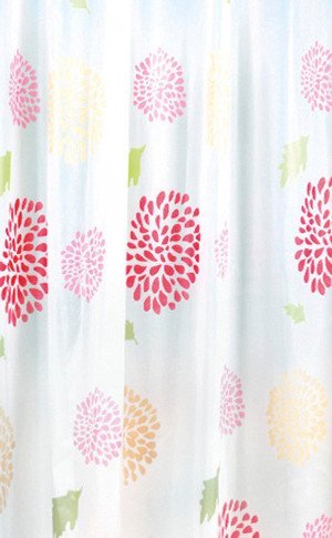 Aqualine tenda doccia 200x180 cm bianco-multicolore ZV015