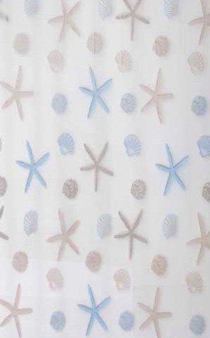 Aqualine tenda doccia 200x180 cm bianco-multicolore ZV016