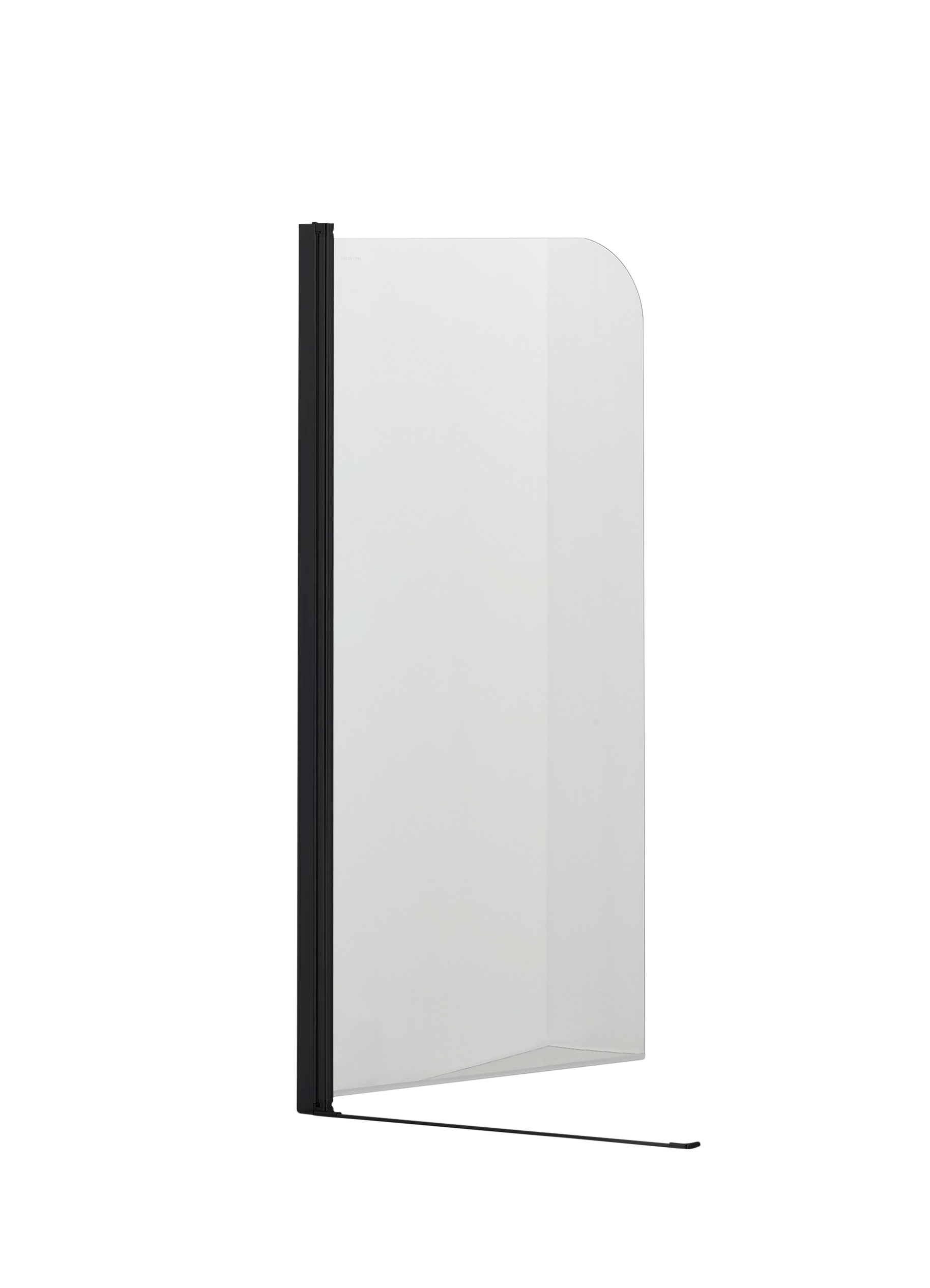 Hagser Anke parete vasca 70 cm 1 anta nero opaca/vetro trasparente HGR50000023