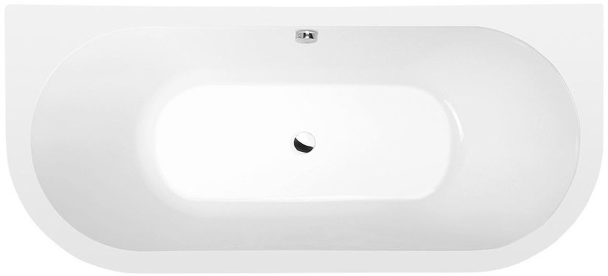 Polysan Viva vasca da bagno a parete 170x75 cm ovale bianco 89119M