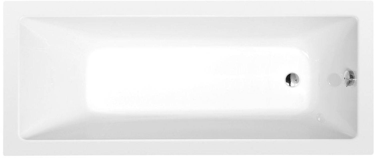 Polysan Noemi vasca da bagno rettangolare slim 160x70 cm bianco 71707S