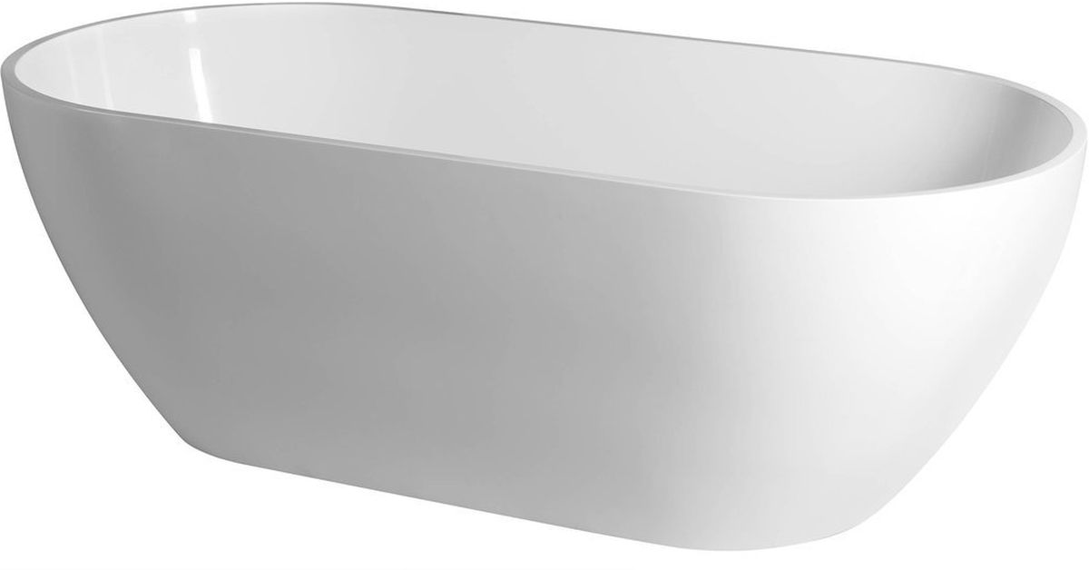 Polysan Reduta vasca da bagno freestanding 150x75 cm ovale bianco 72843