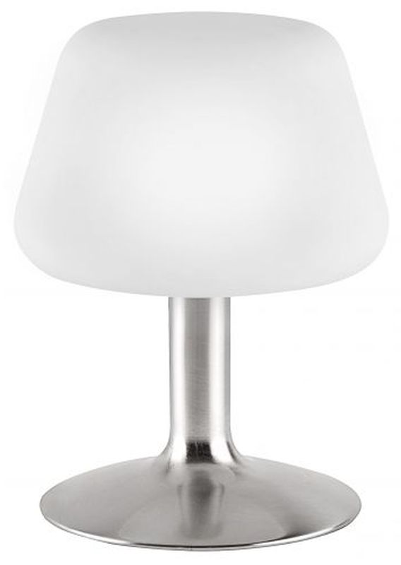 Paul Neuhaus Till lampada da tavolo 1x3 W bianco-acciaio 4078-55