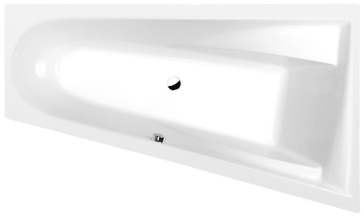 Polysan Chiquita vasca da bagno angolare 170x100 cm destra bianco 92619