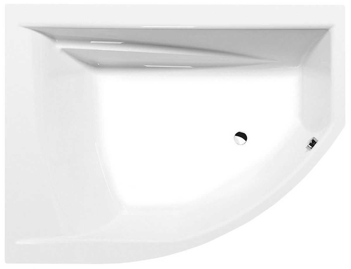 Polysan Tandem vasca da bagno angolare 170x130 cm sinistra bianco 96611