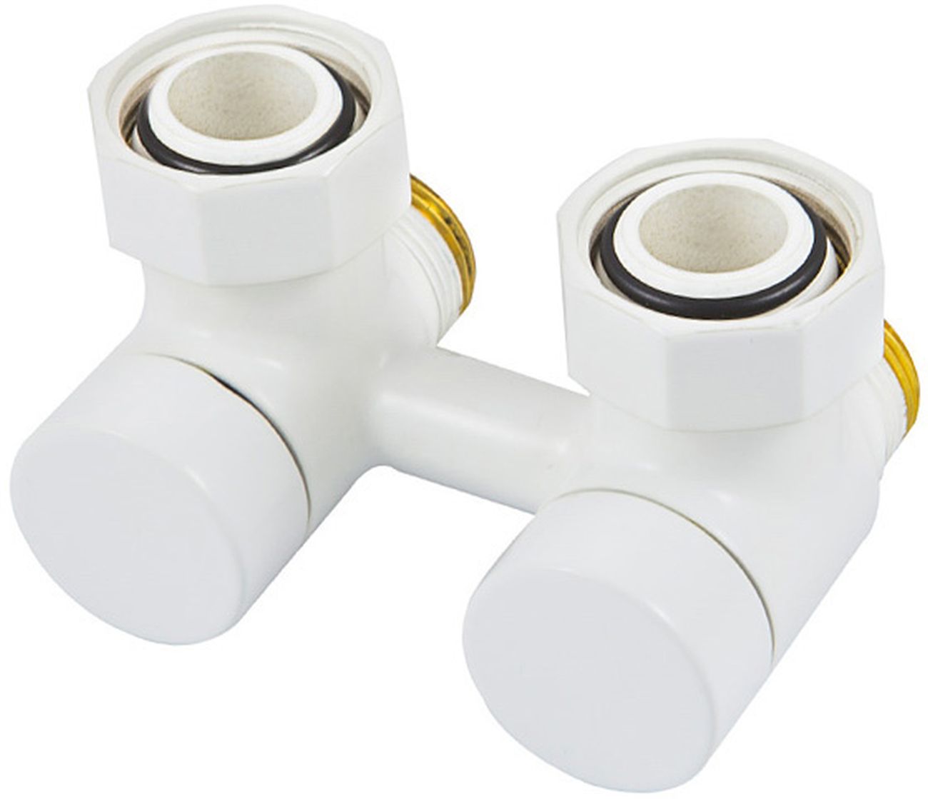 Schlosser Exclusive rubinetto d'arresto angolare bianco 601000001
