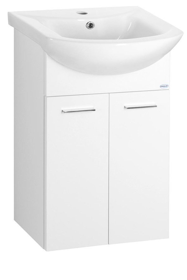Aqualine Zoja armadietto 40.8x25x74 cm sottolavabo sospeso bianco 51045A