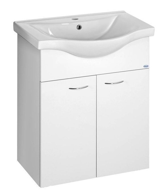 Aqualine Keramia Fresh armadietto 59.6x33.4x74 cm sottolavabo sospeso bianco 50063A