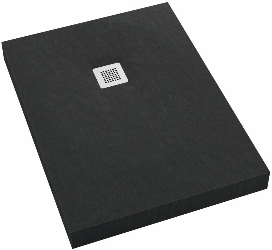Schedpol New Horizons Black Stone piatto doccia rettangolare + mascherina 120x70 cm nero 3.3336/C/ST-M2