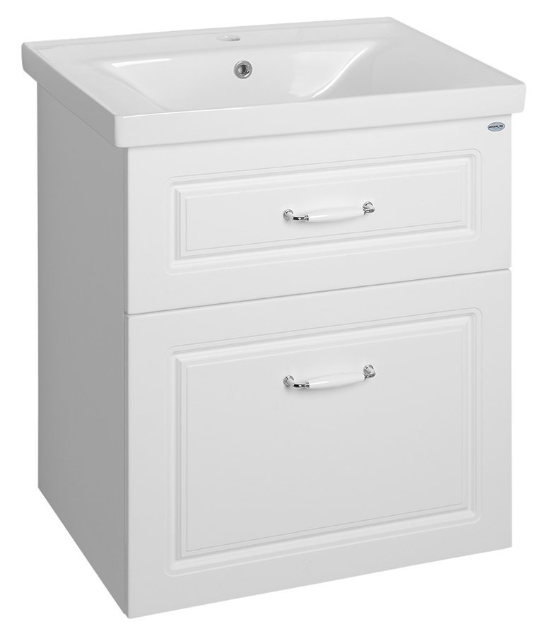 Aqualine Favolo armadietto 61.5x43.5x72.5 cm sottolavabo sospeso bianco FV265