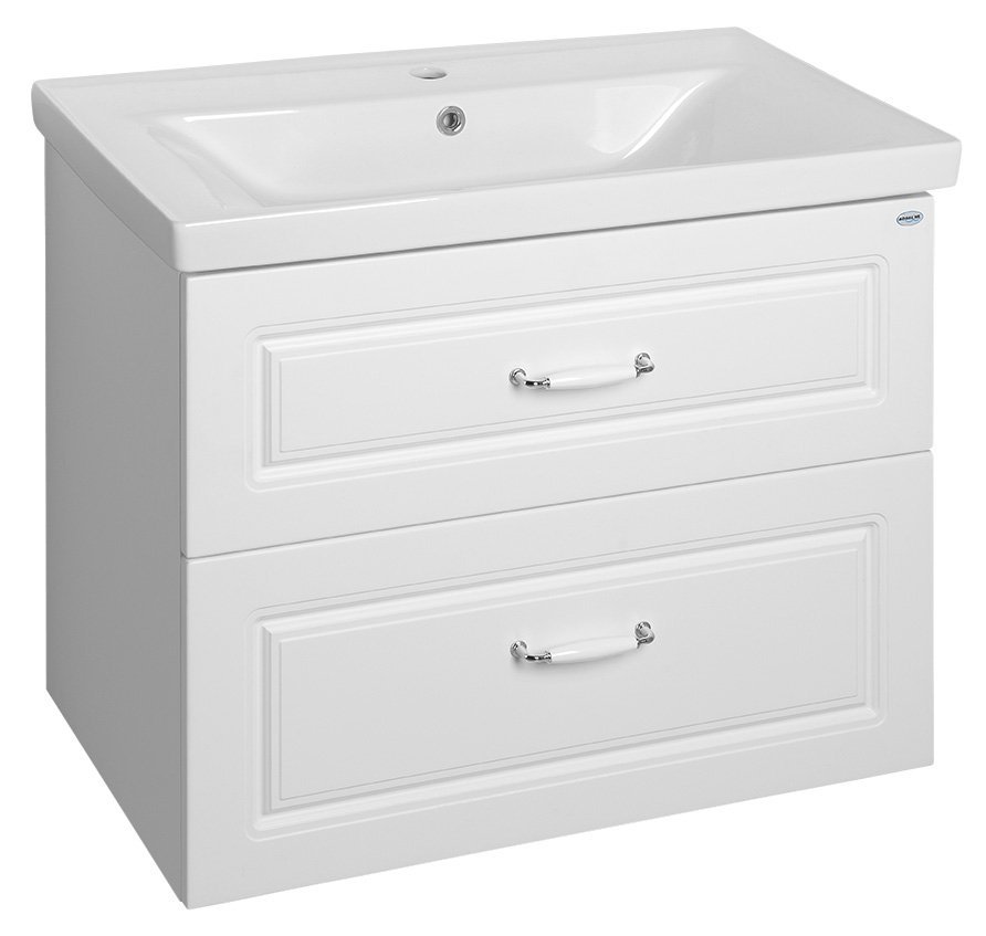 Aqualine Favolo armadietto 76.5x44.6x60 cm sottolavabo sospeso bianco FV280