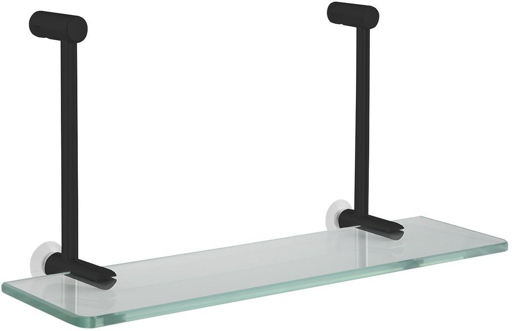 Sapho mensola per box doccia 19.5 cm nero 1301-15B